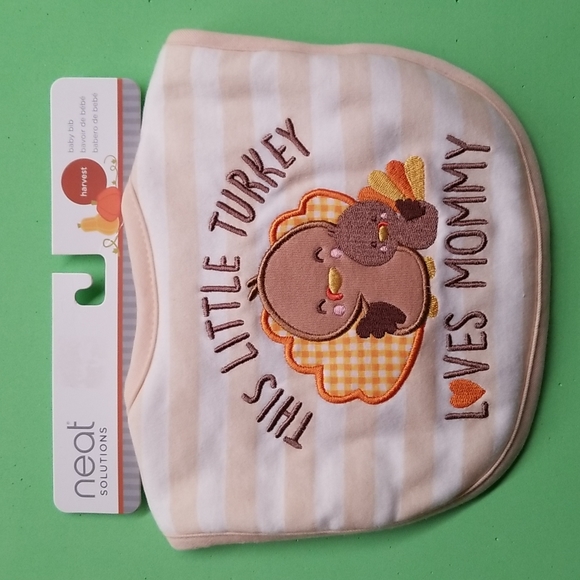 Set of 2 - Baby Bibs Thanksgiving - Picture 3 of 5